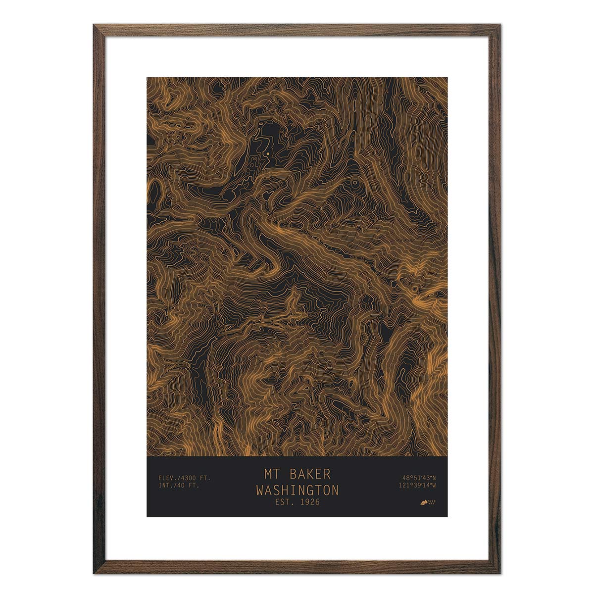Mount Baker, Washington - No Frame - North Drinkware