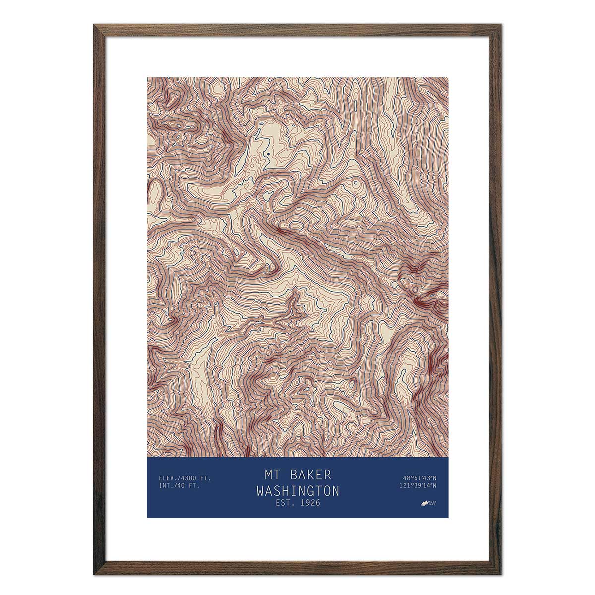 Mount Baker, Washington - No Frame - North Drinkware
