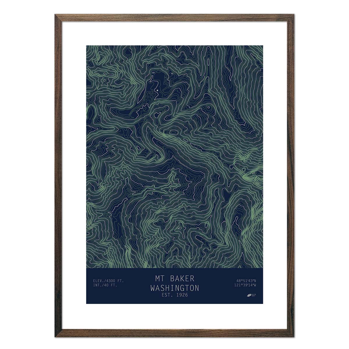 Mount Baker, Washington - No Frame - North Drinkware
