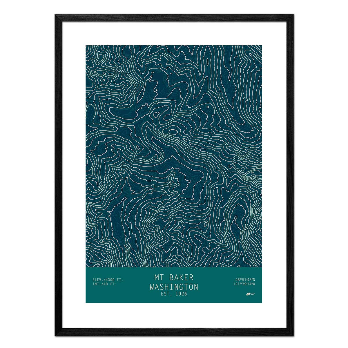 Mount Baker, Washington - No Frame - North Drinkware