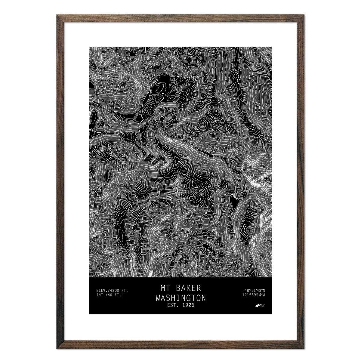 Mount Baker, Washington - No Frame - North Drinkware
