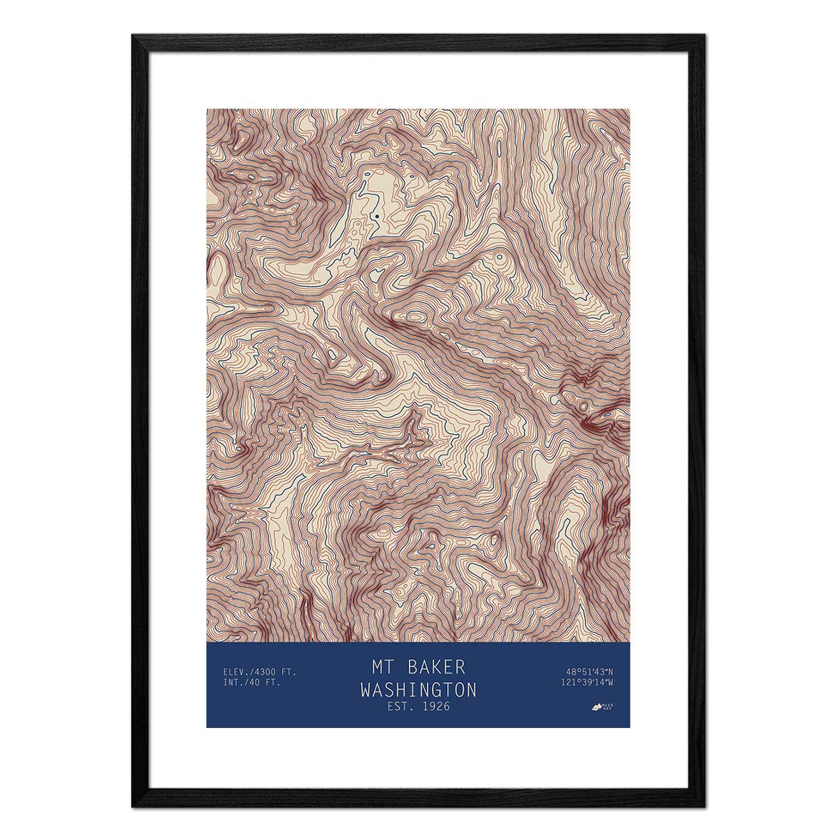 Mount Baker, Washington - No Frame - North Drinkware