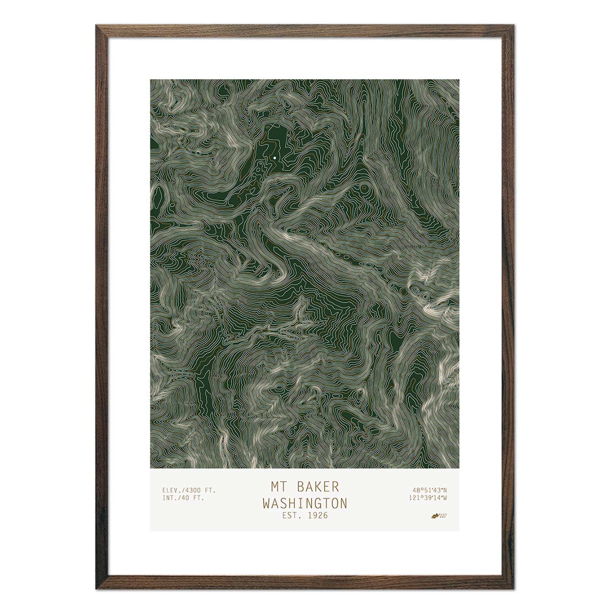 Mount Baker, Washington - No Frame - North Drinkware