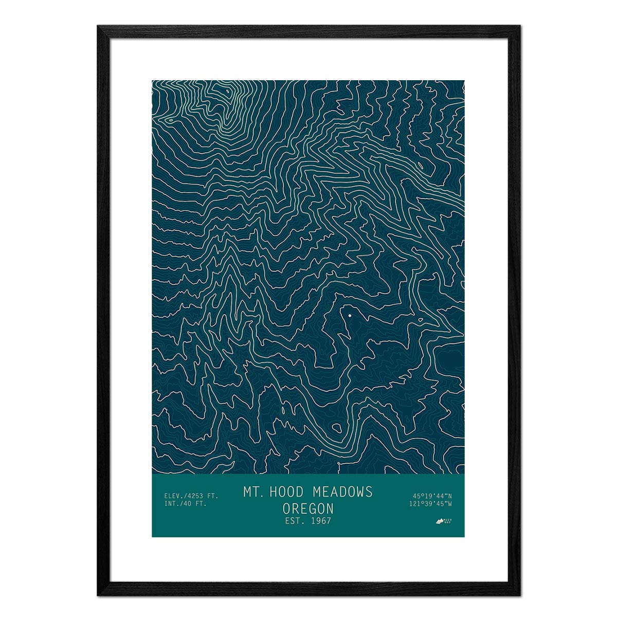 Mount Hood Meadows, Oregon - No Frame - North Drinkware