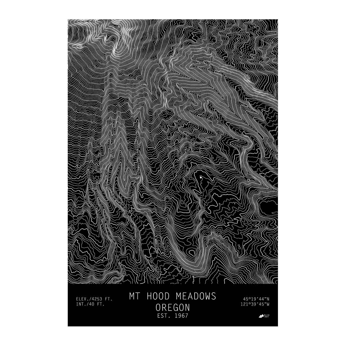 Mount Hood Meadows, Oregon - No Frame - North Drinkware