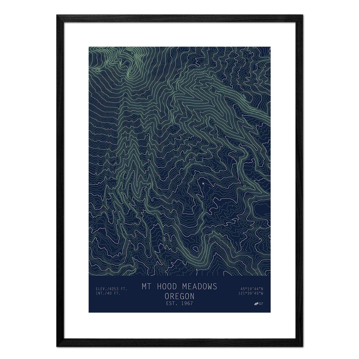 Mount Hood Meadows, Oregon - No Frame - North Drinkware