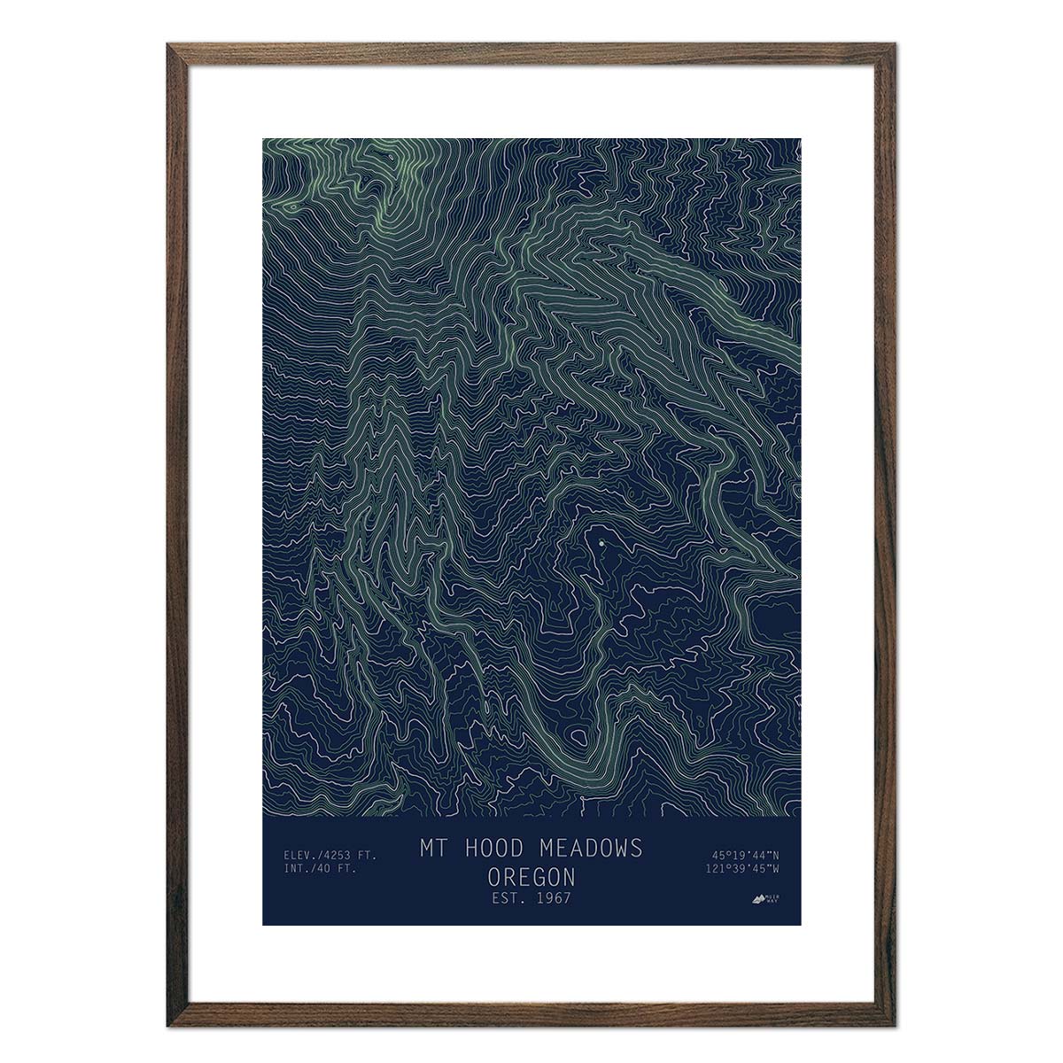 Mount Hood Meadows, Oregon - No Frame - North Drinkware