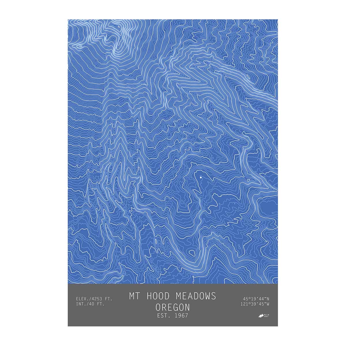 Mount Hood Meadows, Oregon - No Frame - North Drinkware