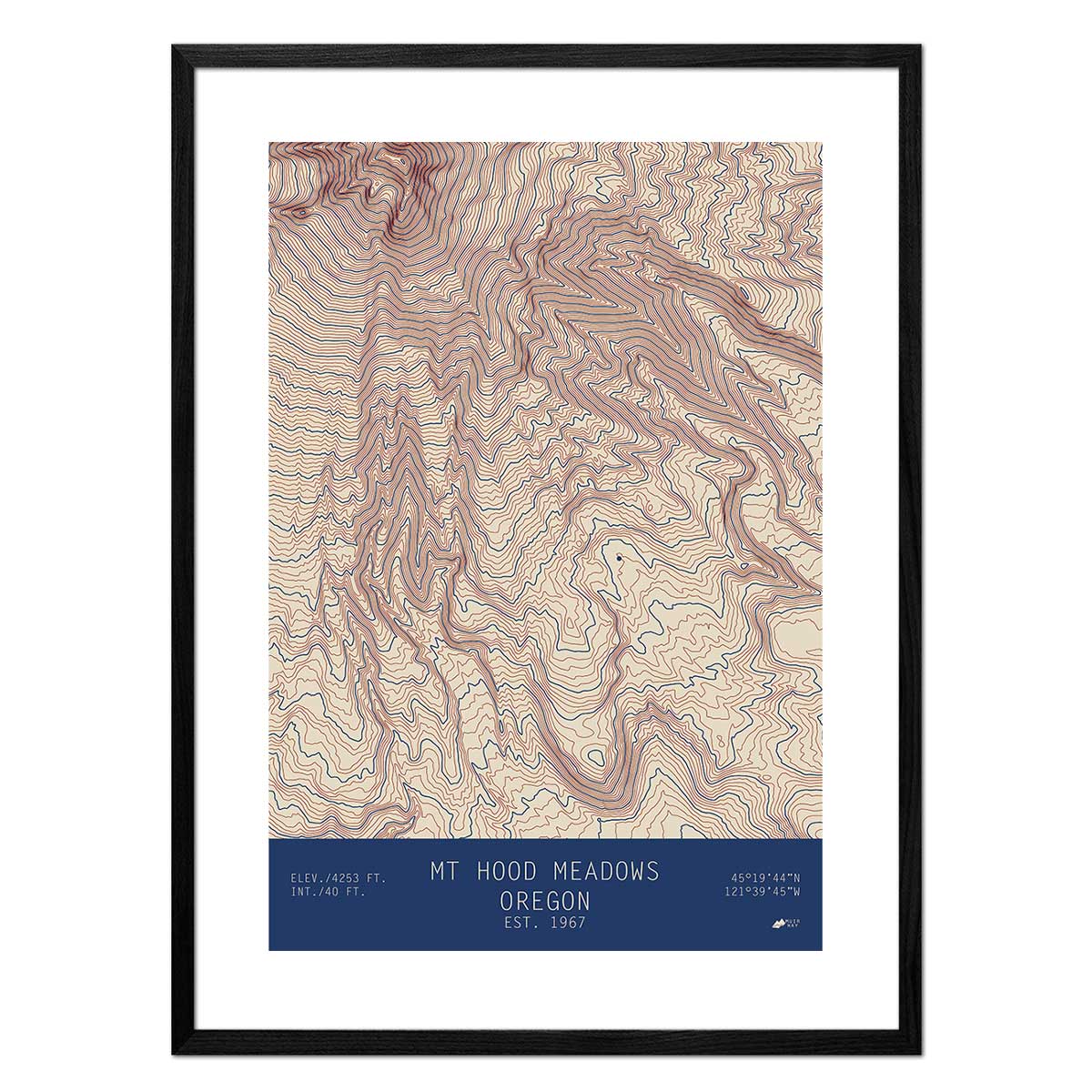 Mount Hood Meadows, Oregon - No Frame - North Drinkware