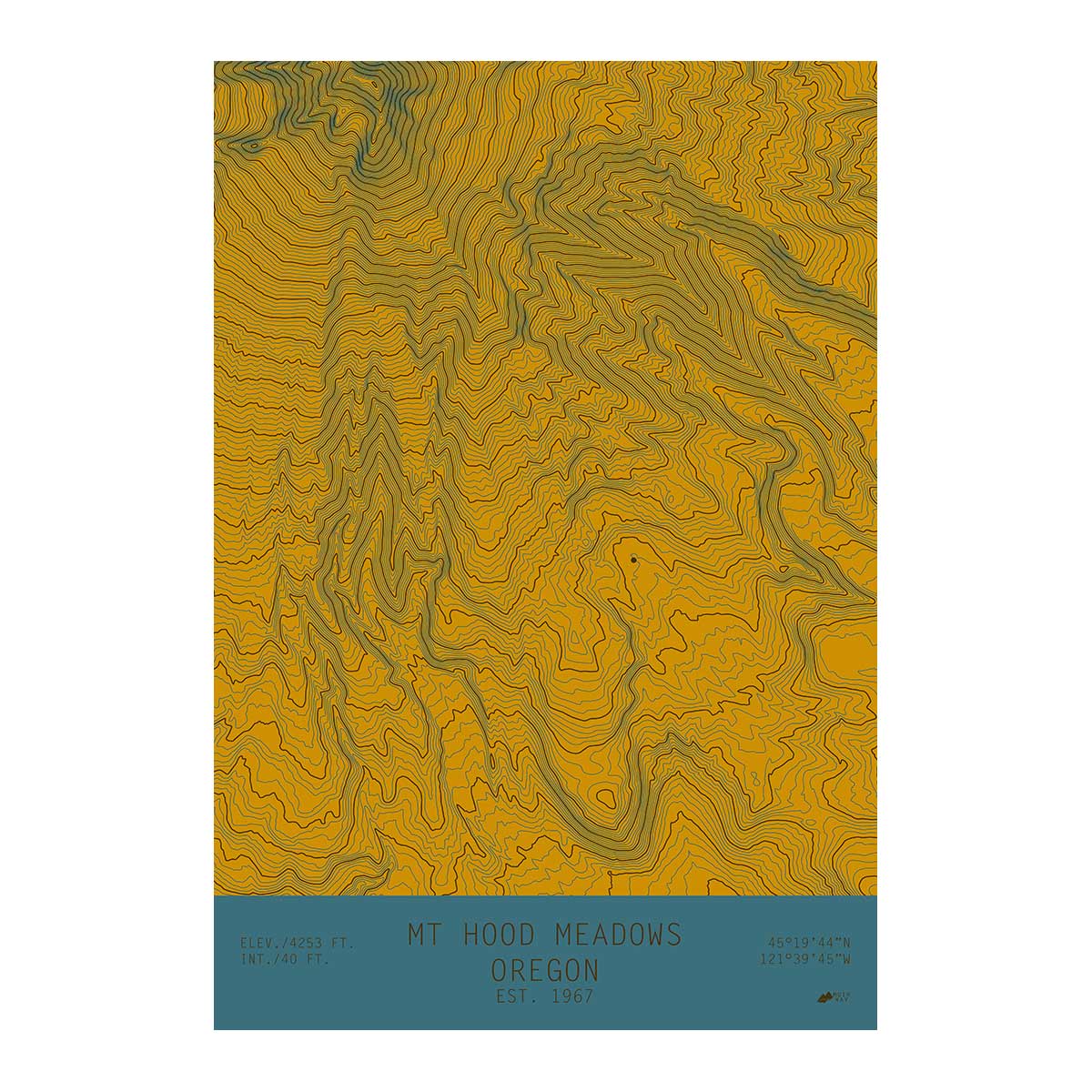 Mount Hood Meadows, Oregon - No Frame - North Drinkware