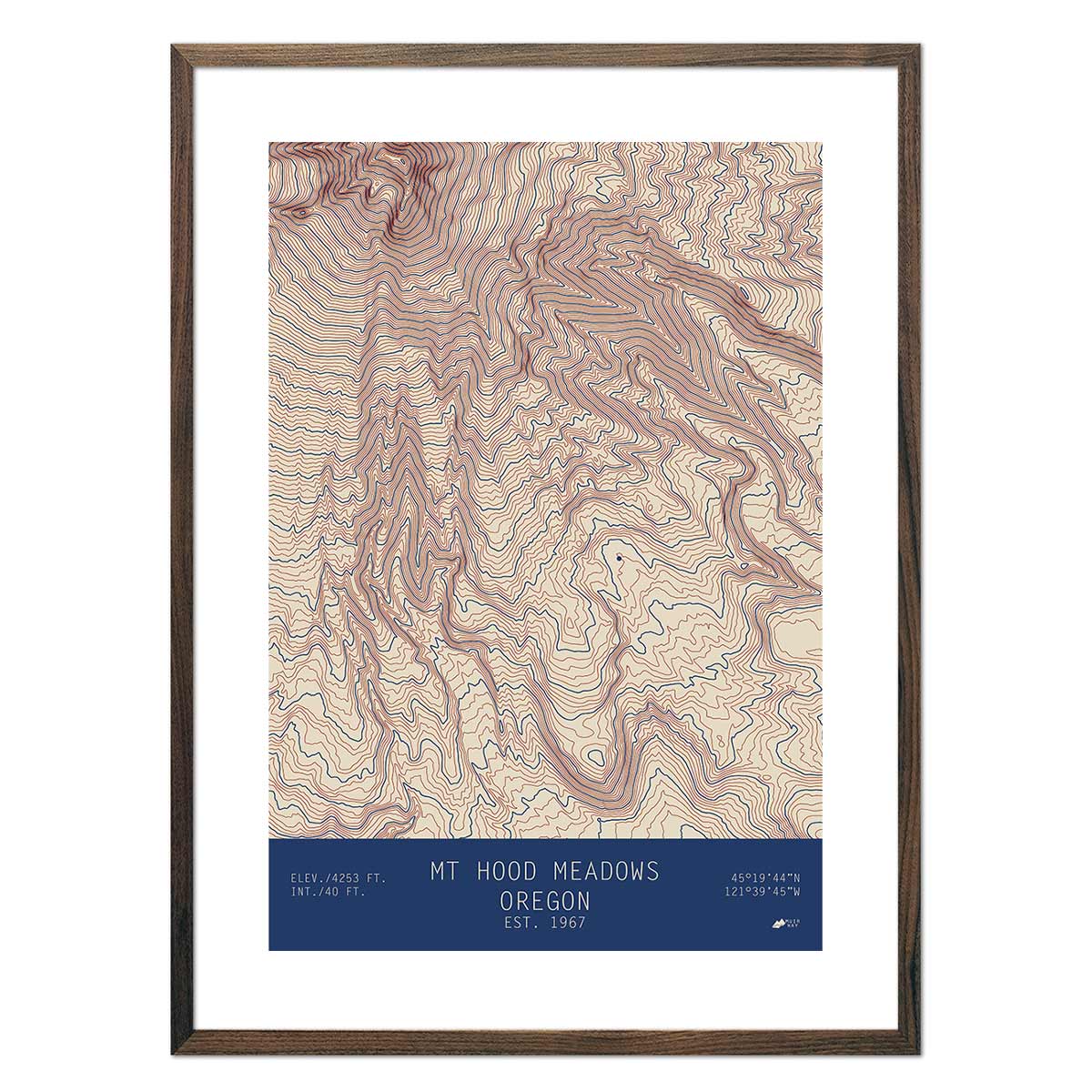Mount Hood Meadows, Oregon - No Frame - North Drinkware