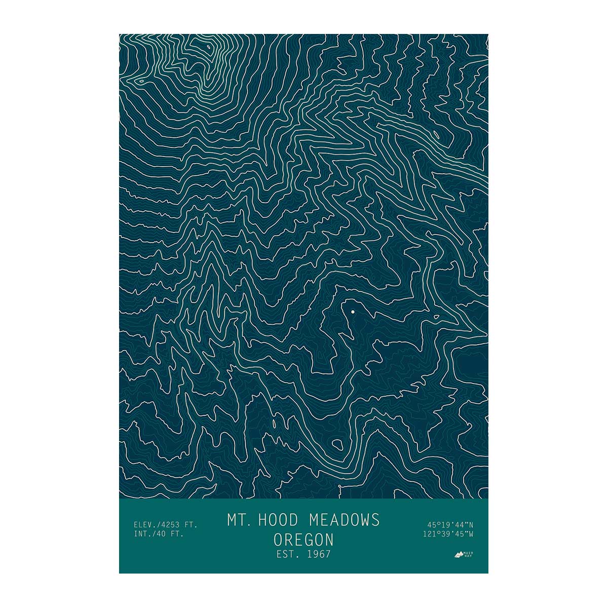 Mount Hood Meadows, Oregon - No Frame - North Drinkware