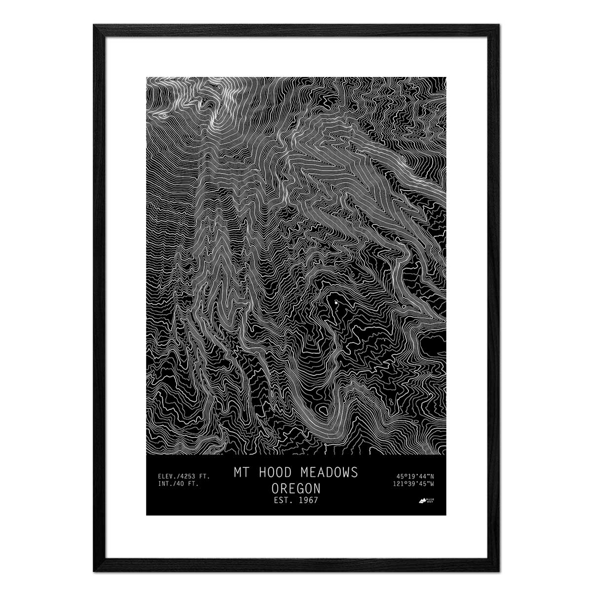 Mount Hood Meadows, Oregon - No Frame - North Drinkware