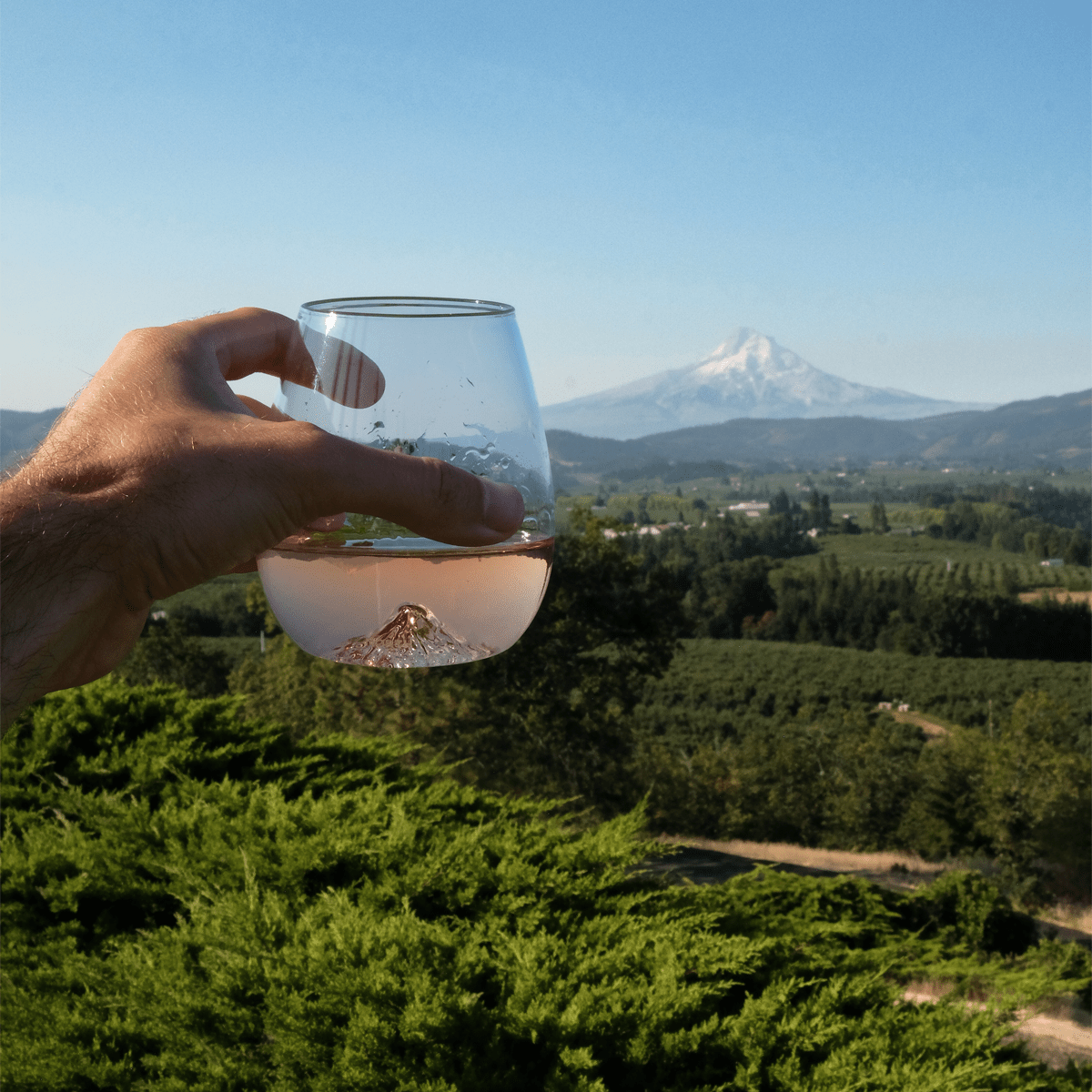 Mt. Hood Wine Glass Set of 2 - North Drinkware