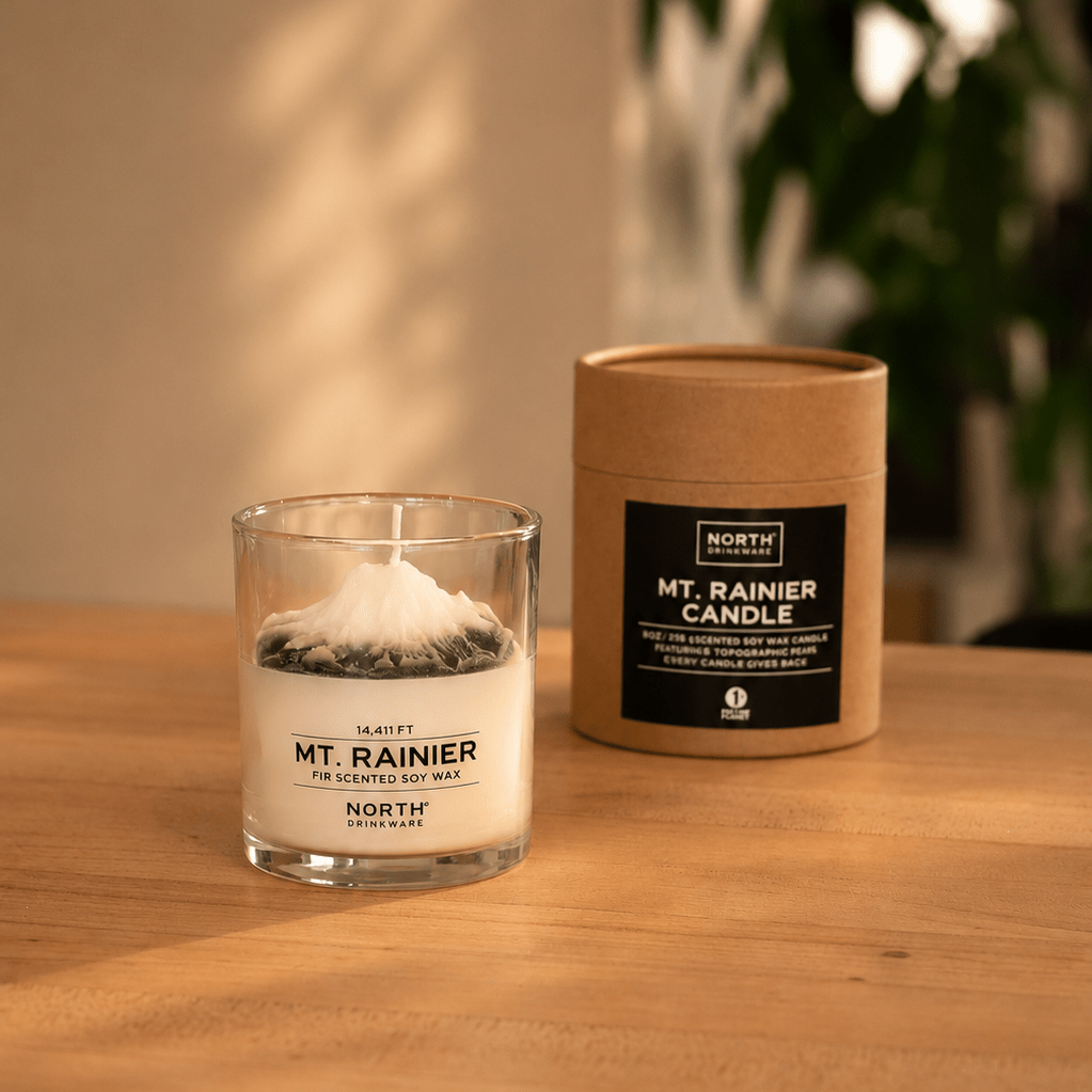 Mt. Rainier Candle - North Drinkware