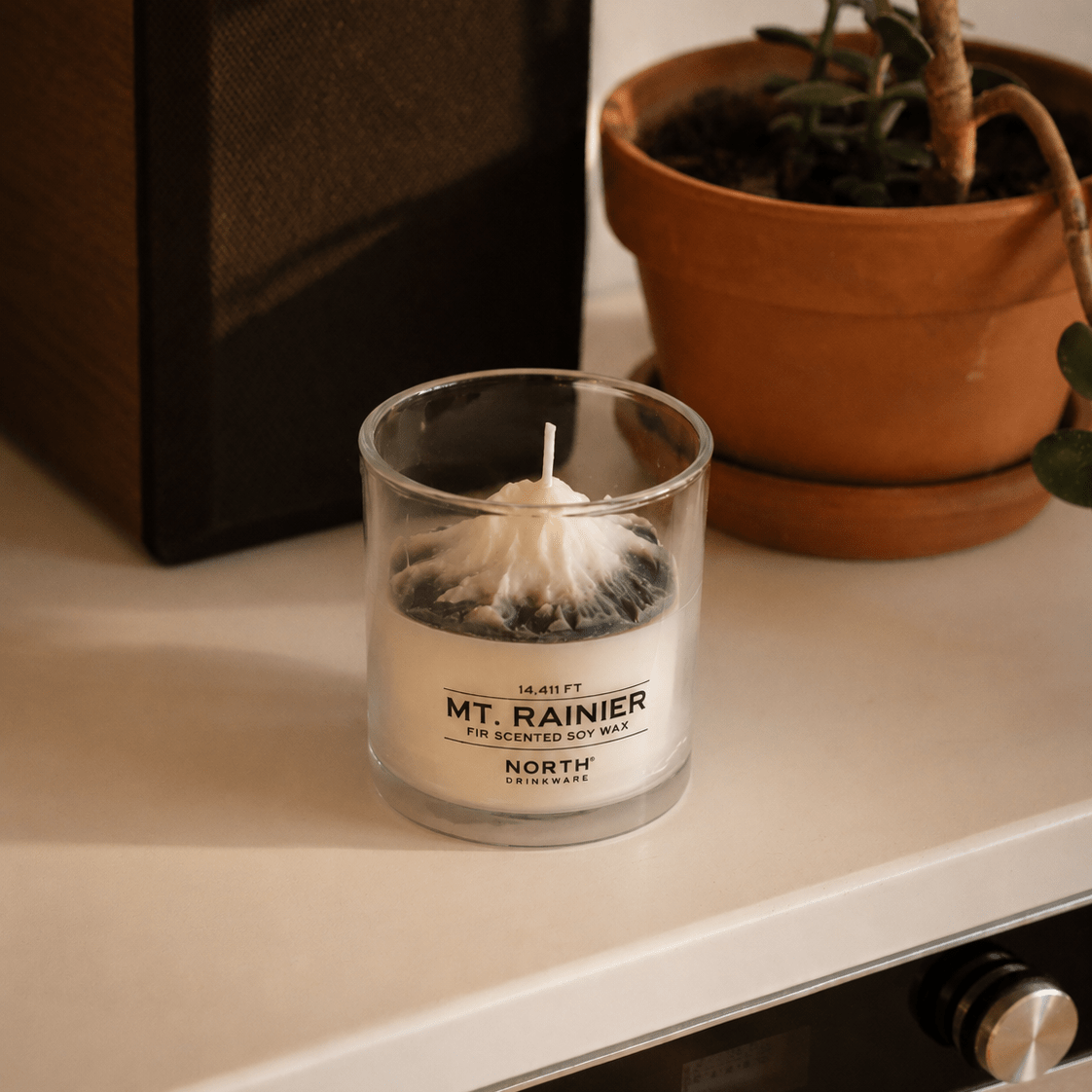 Mt. Rainier Candle - North Drinkware