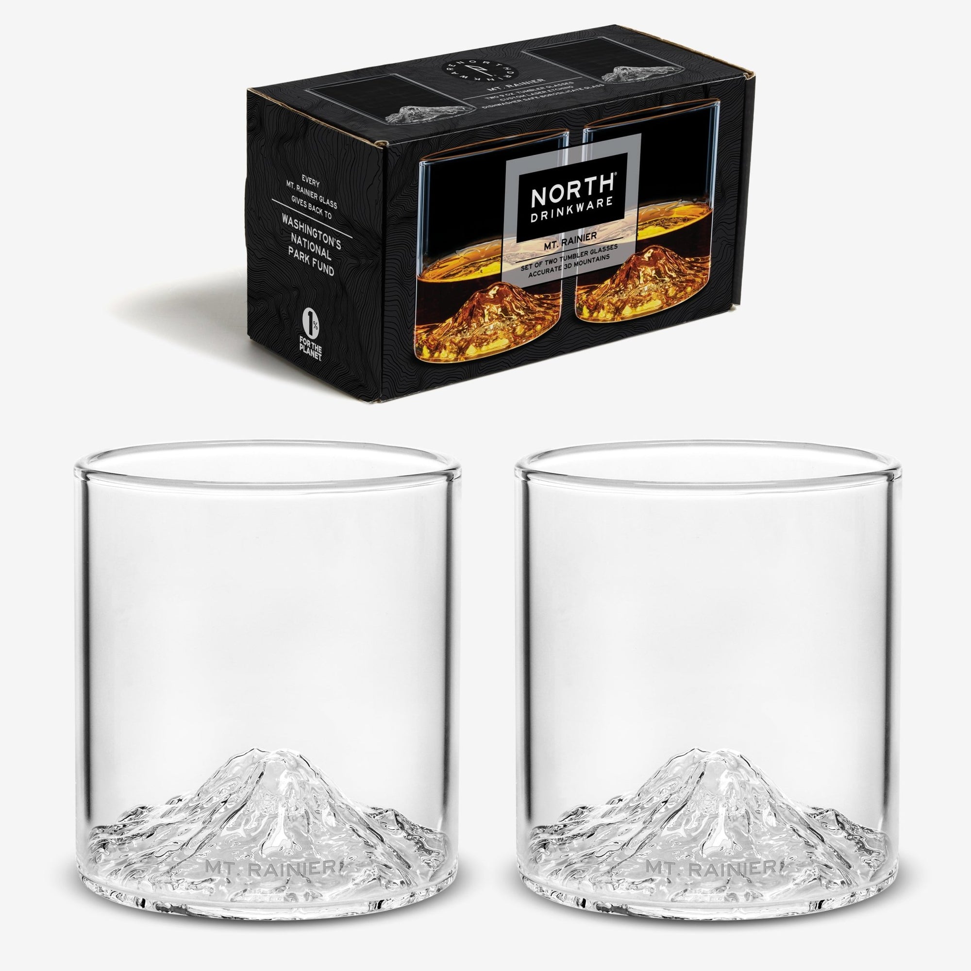 Mt. Rainier Tumbler Set of 2 - North Drinkware