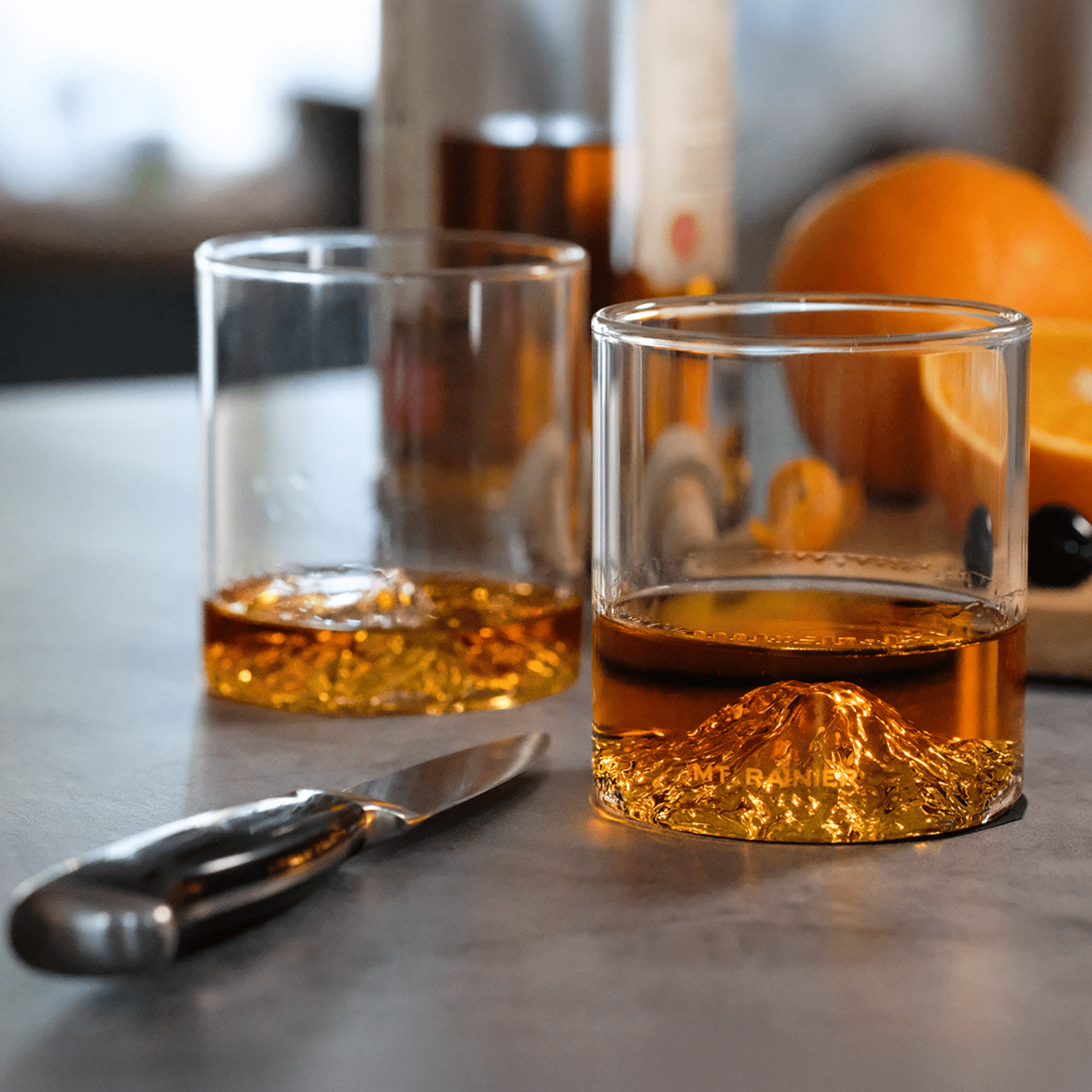 Mt. Rainier Tumbler Set of 2 | Mountain Whiskey Glasses Mt. Rainier Tumbler Set of 2 | Mountain Whiskey Glasses