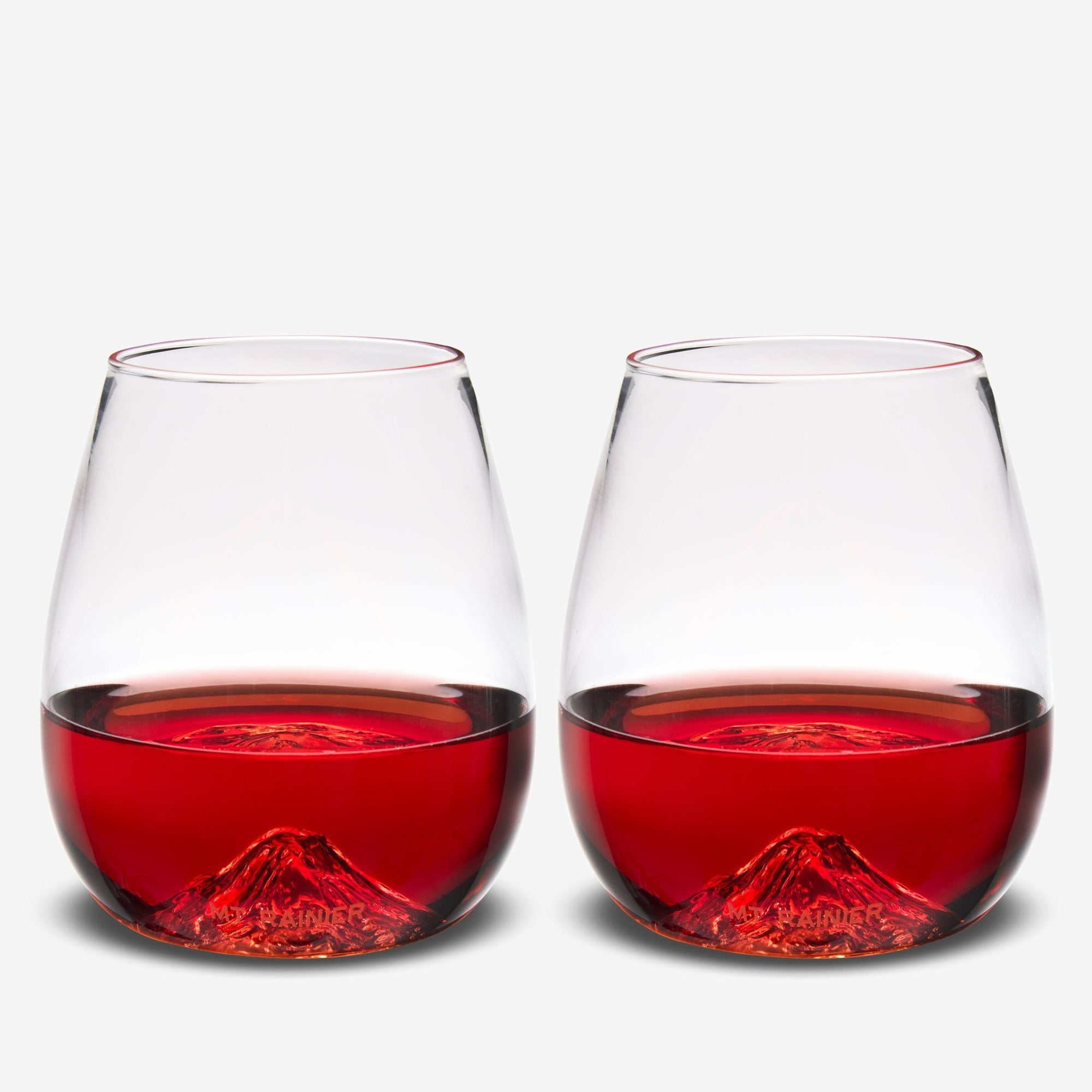 Mt. Rainier Wine Glass Set of 2 - North Drinkware