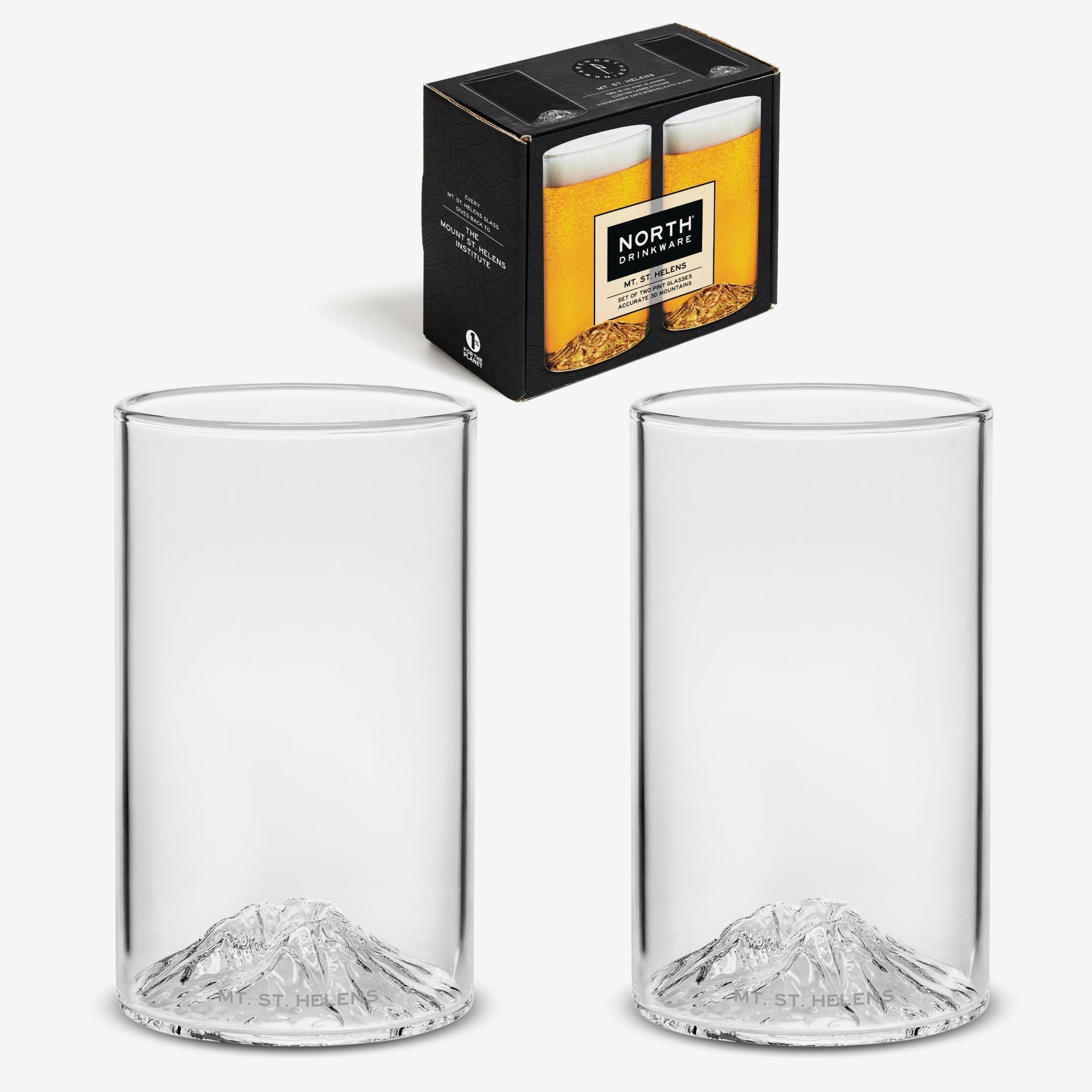 Mt. St. Helens Pint Set of 2 - North Drinkware