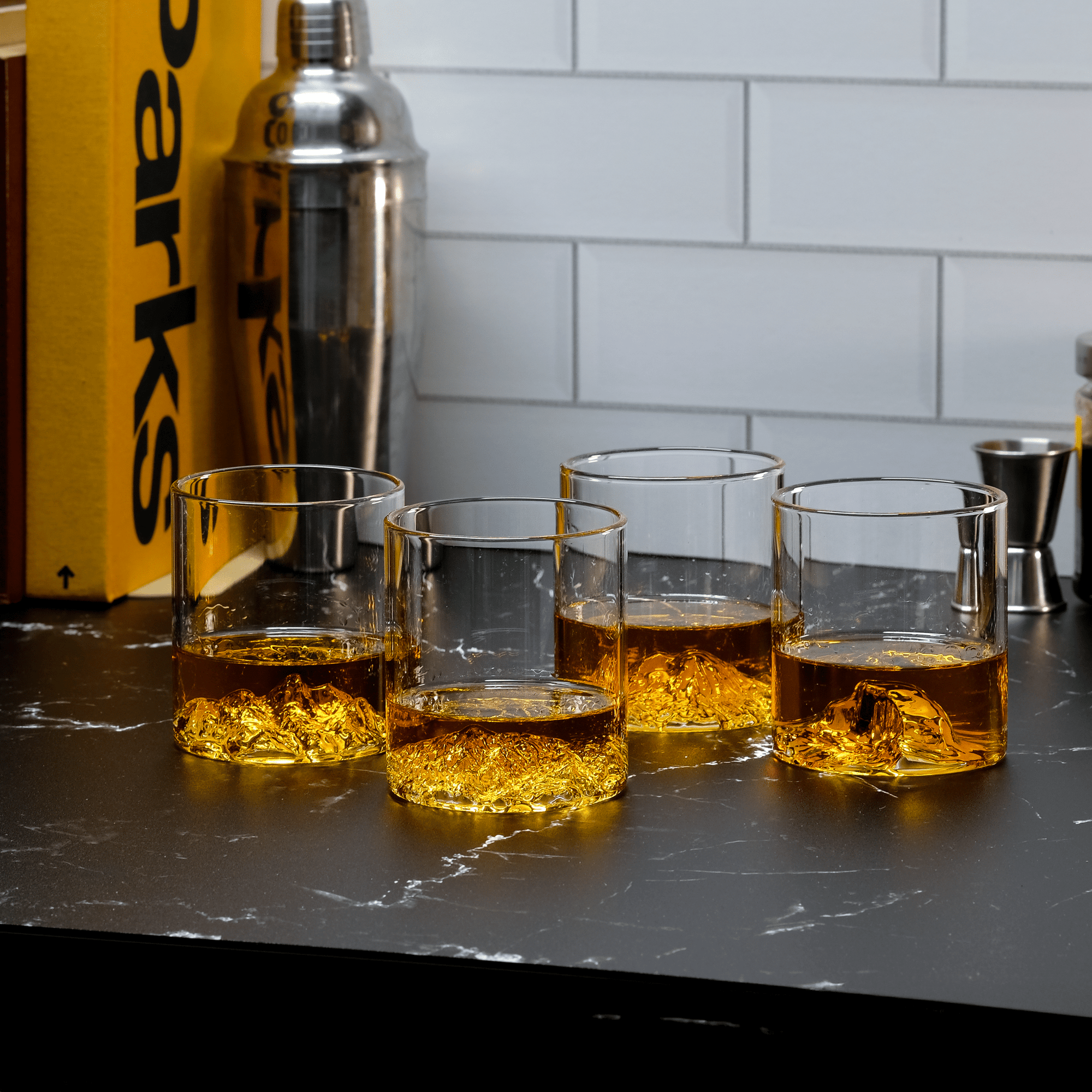 National Parks Tumbler Set of 4 | Mountain Whiskey Glass Set National Parks Tumbler Set of 4 | Mountain Whiskey Glass Set