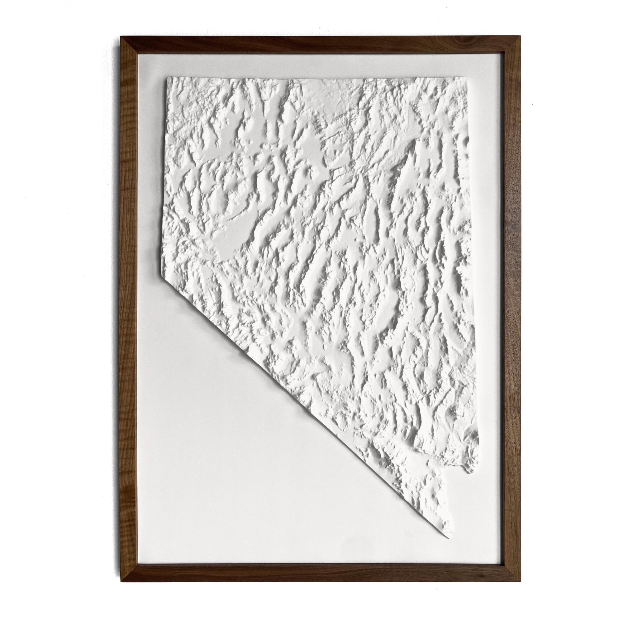 Nevada - White 3D Raised Relief Map - North Drinkware