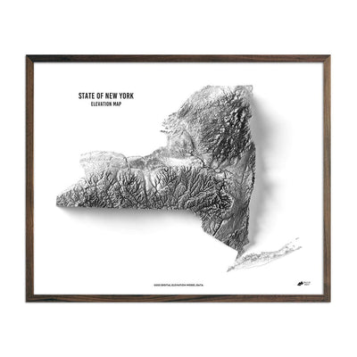 New York Elevation Map - No Frame - North Drinkware
