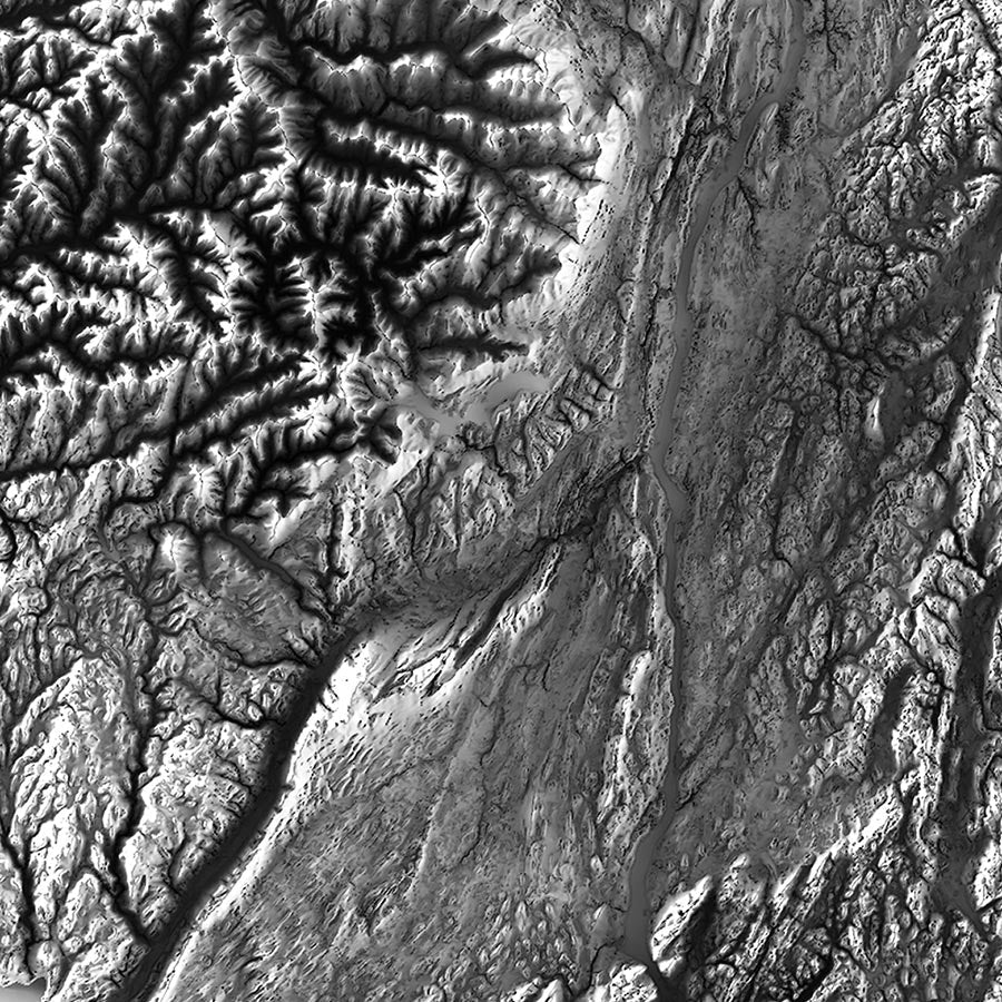 New York Elevation Map - No Frame - North Drinkware