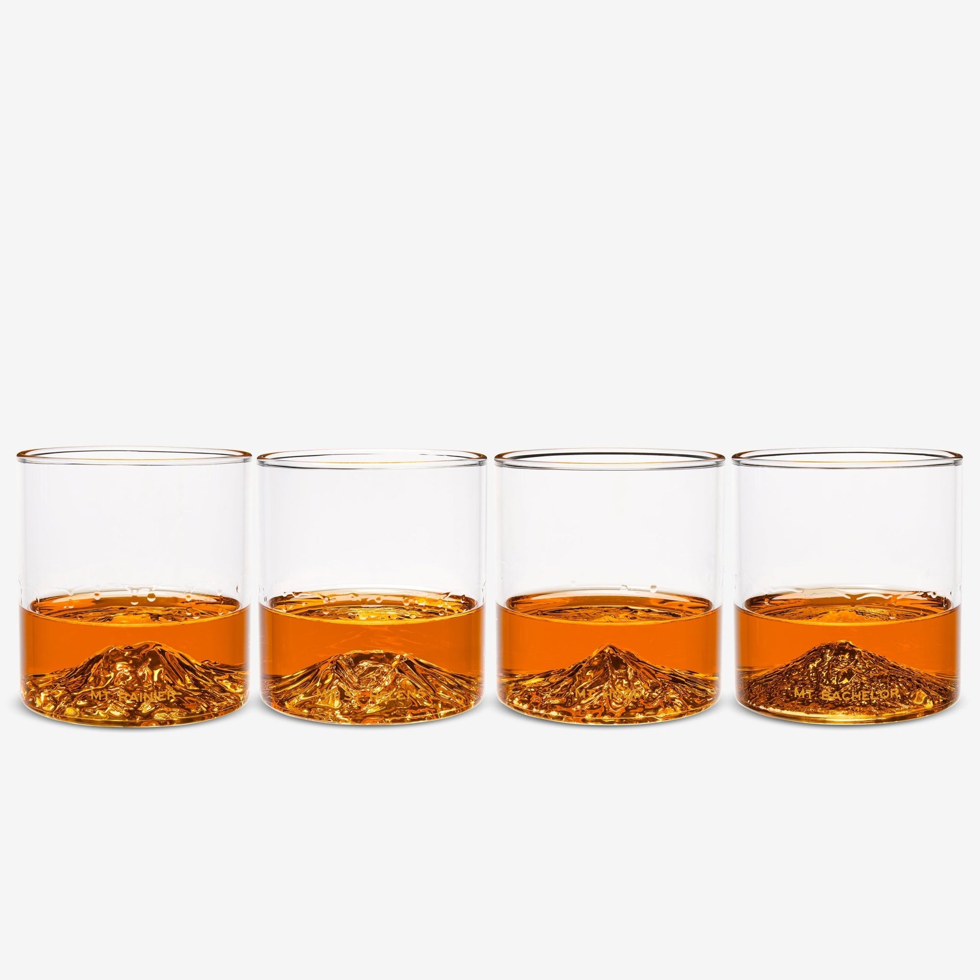 North Drinkware PNW 4-Pack — Mt. Rainier, Mt. Hood, Mt. St. Helens, Mt. Baker