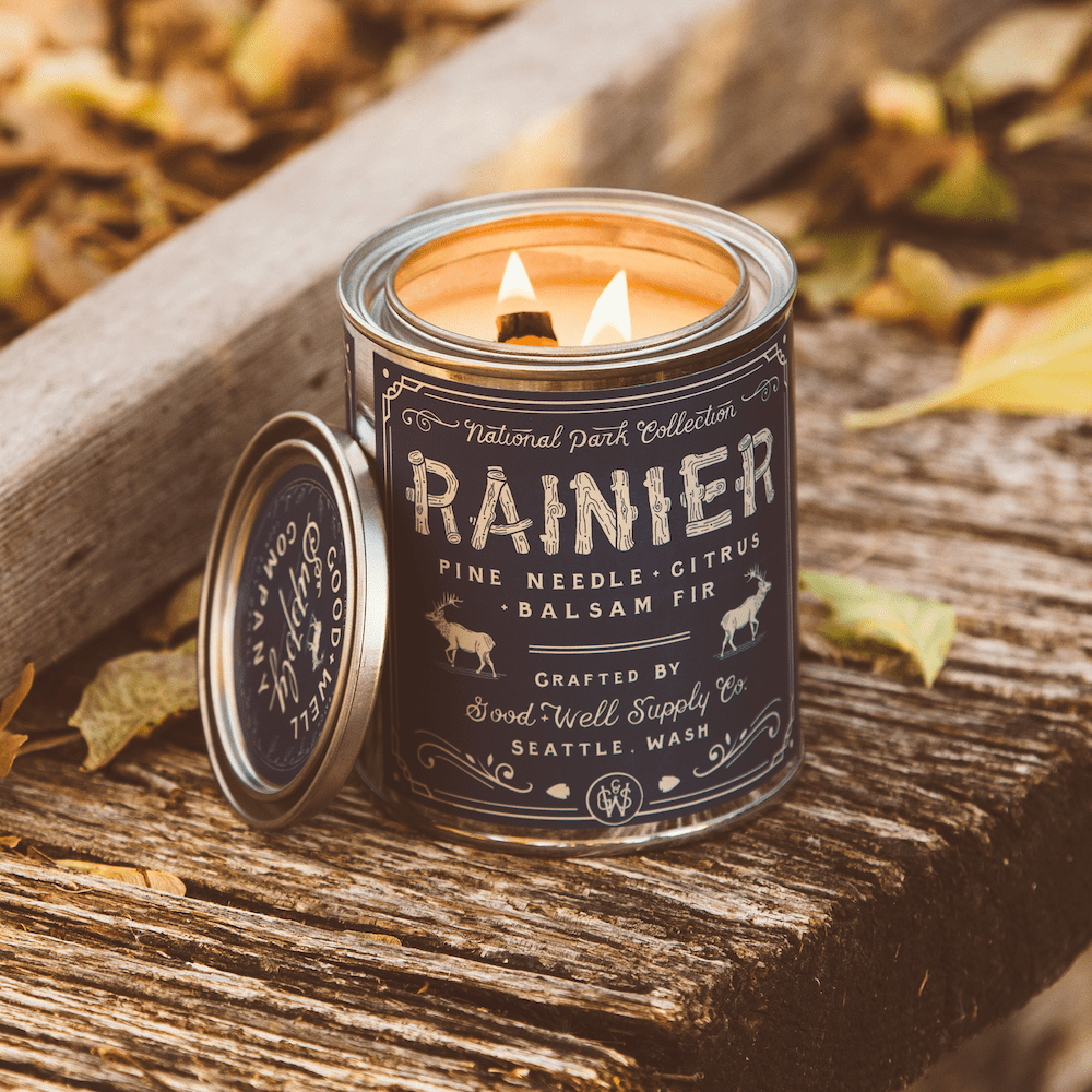 Rainier National Park Candle - North Drinkware