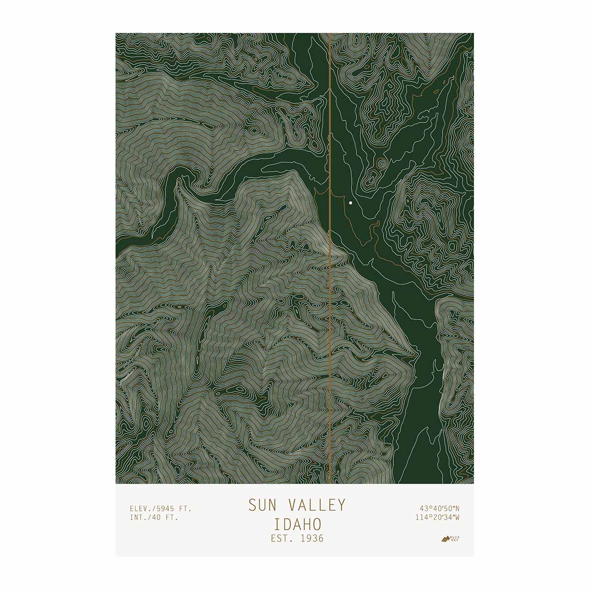 Sun Valley, Idaho - No Frame - North Drinkware