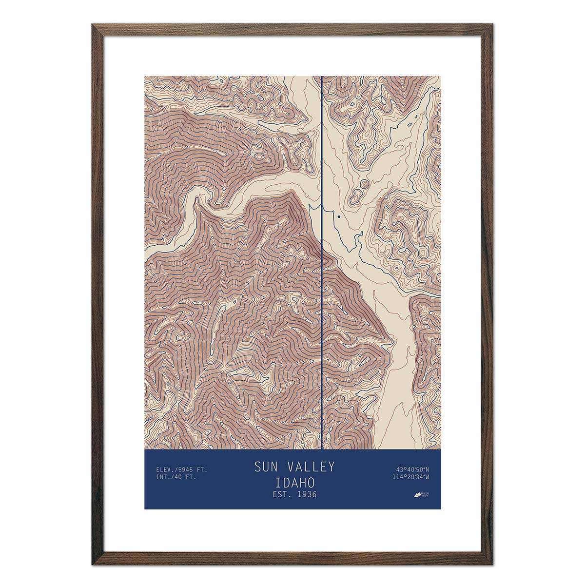 Sun Valley, Idaho - No Frame - North Drinkware