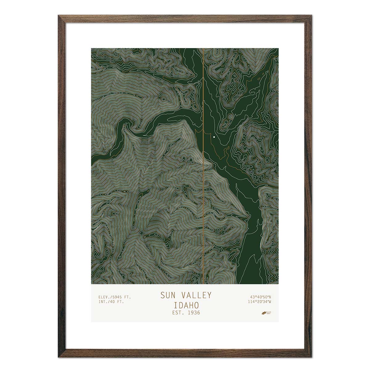 Sun Valley, Idaho - No Frame - North Drinkware