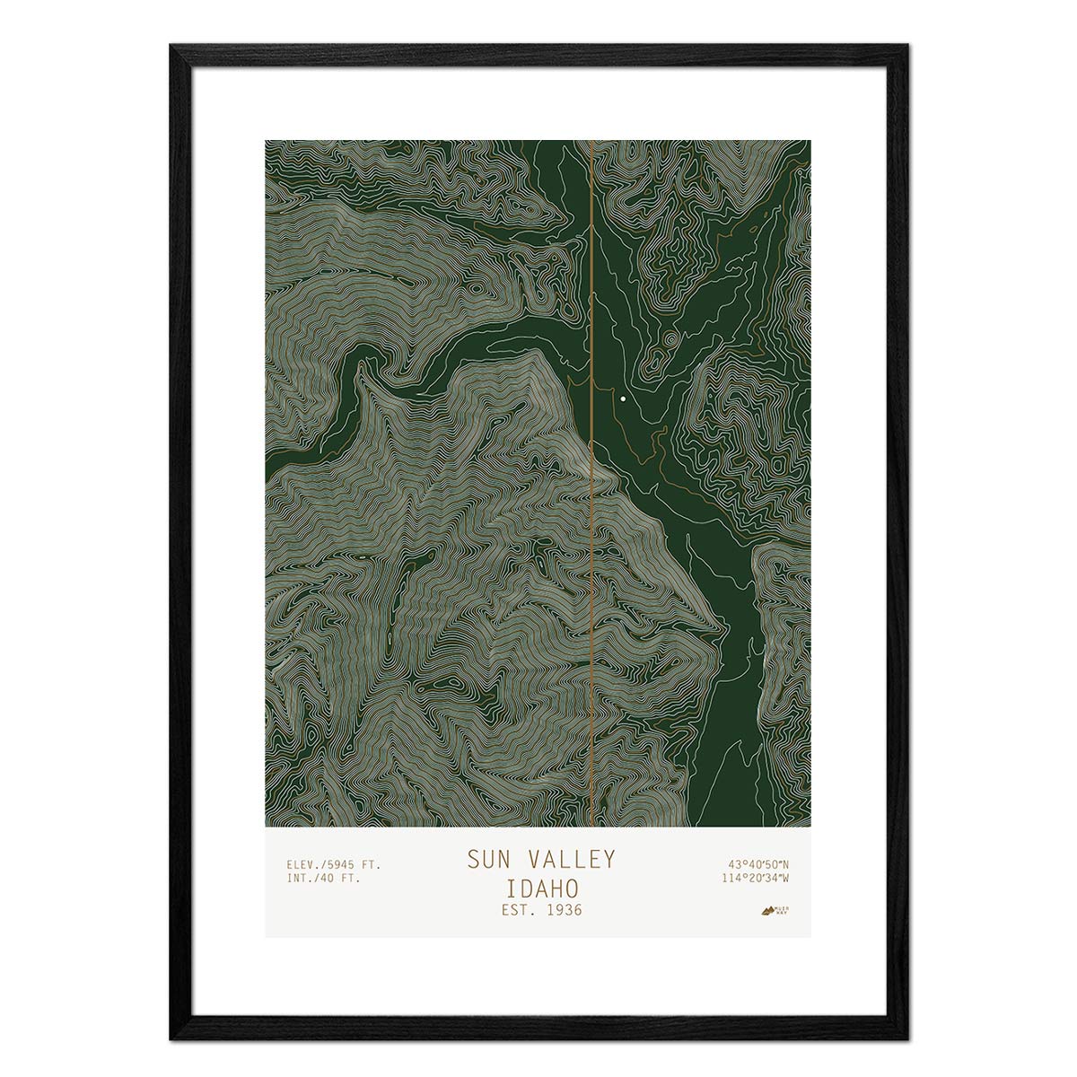 Sun Valley, Idaho - No Frame - North Drinkware