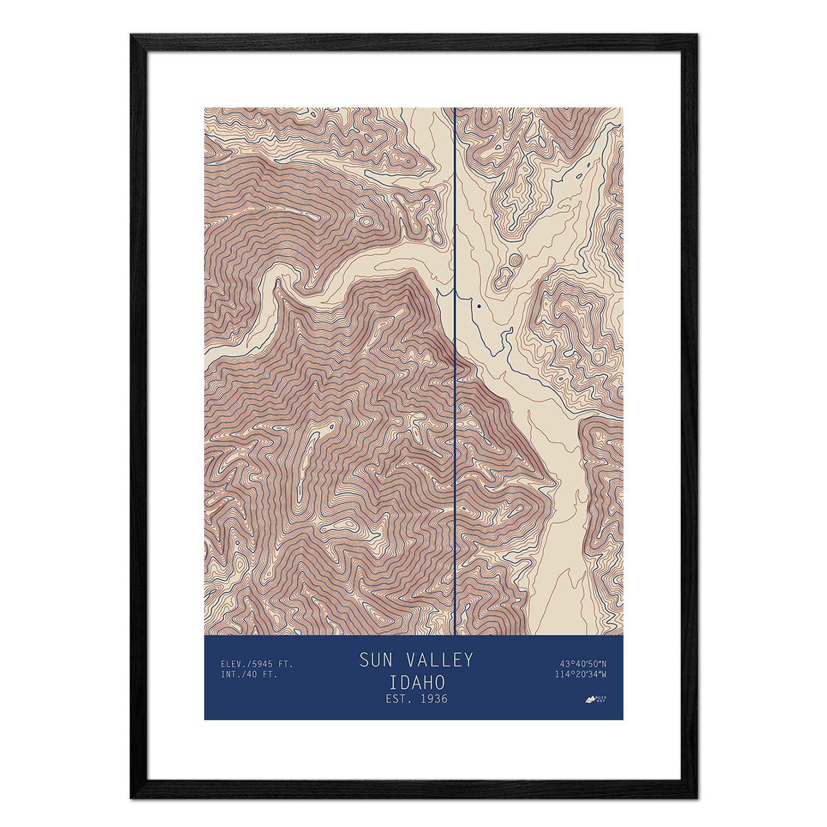 Sun Valley, Idaho - No Frame - North Drinkware