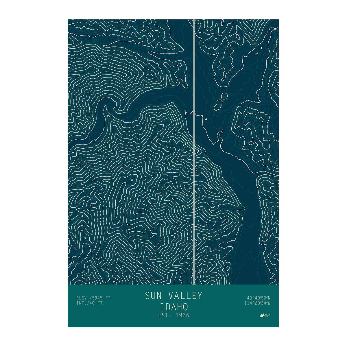 Sun Valley, Idaho - No Frame - North Drinkware