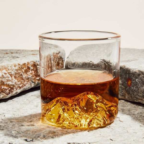 The Teton Tumbler | Handblown Mountain Whiskey Glass Made in USA