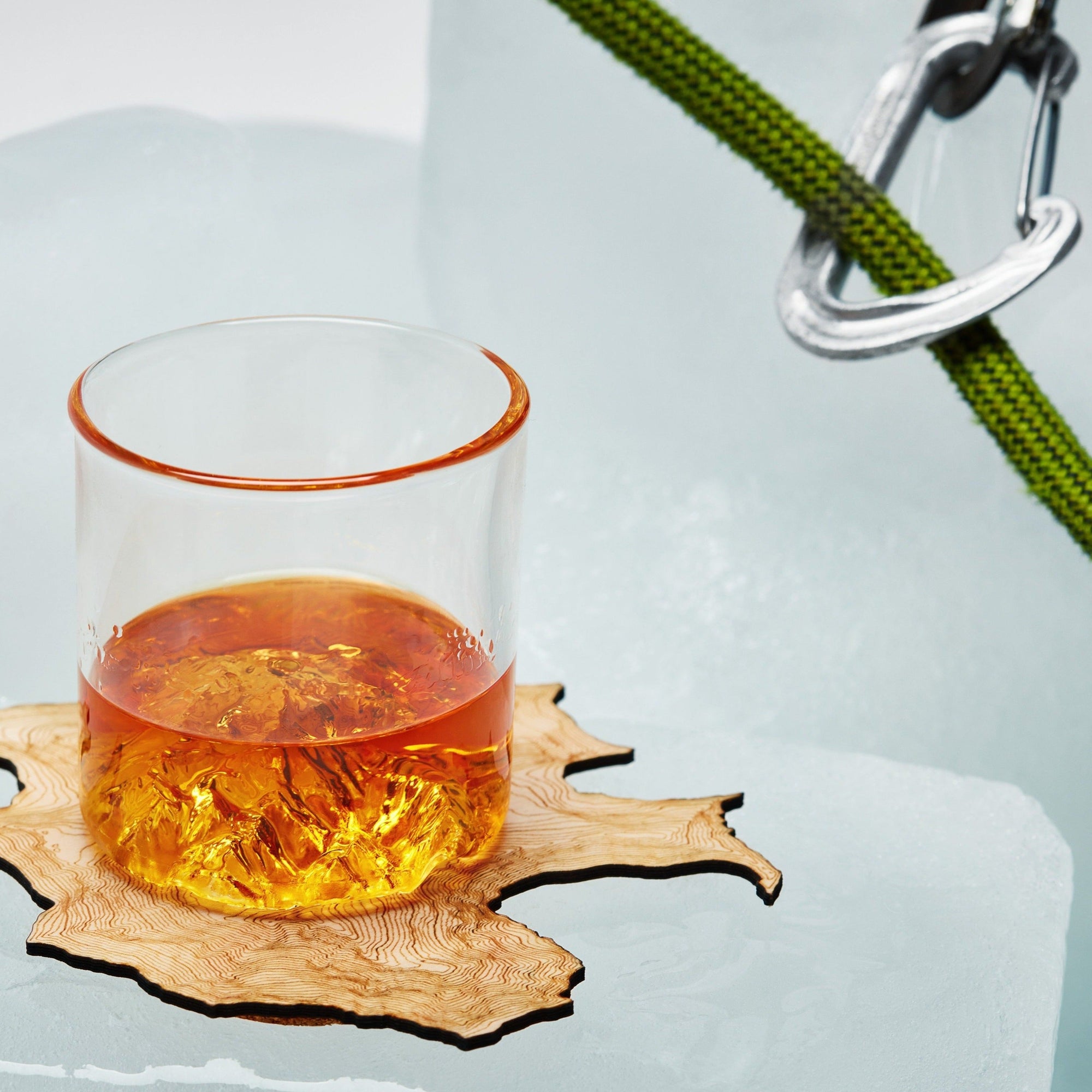 The Longs Peak Tumbler  Handblown Mountain Whiskey Glass Made in USA