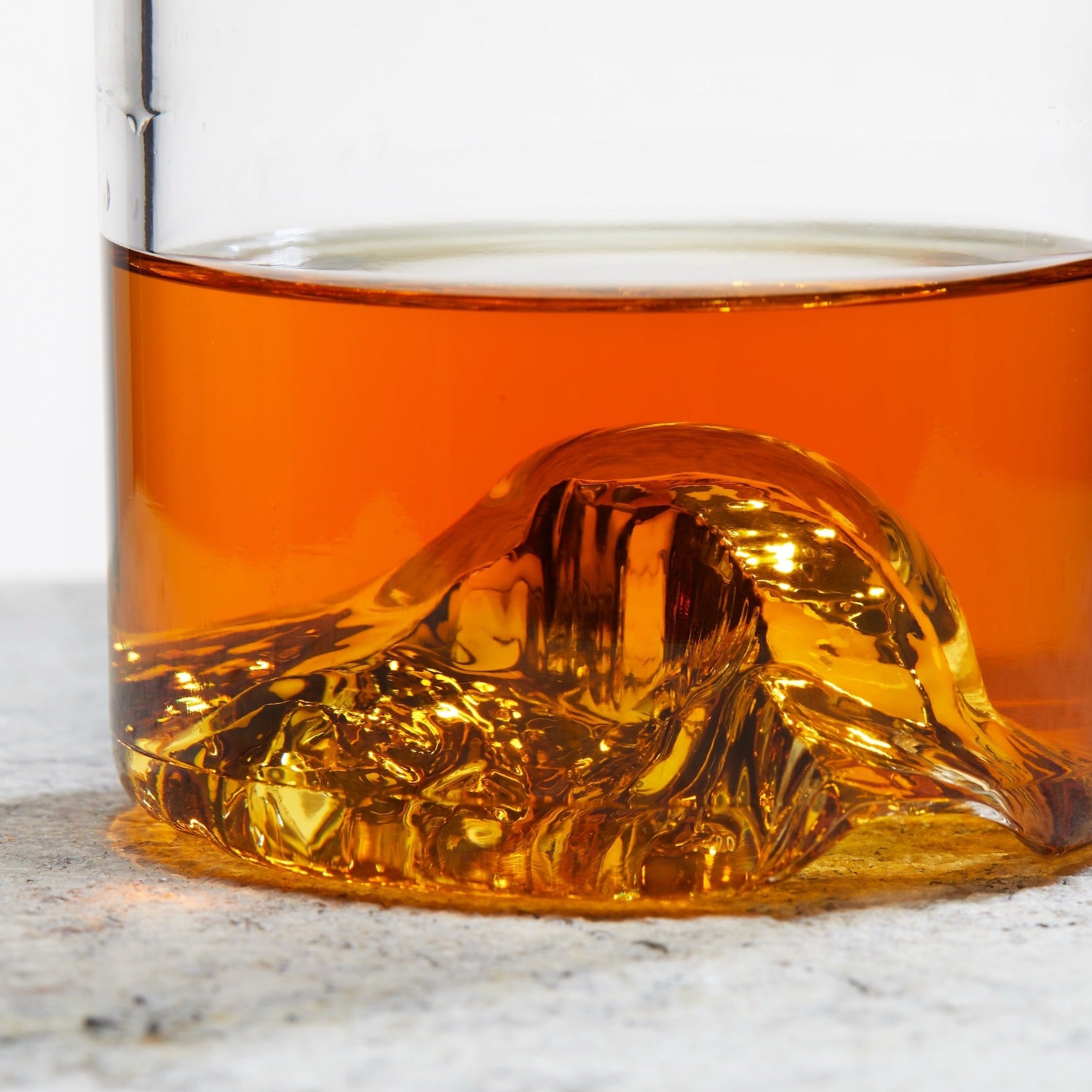The Mt. Baker Tumbler  Handblown Mountain Whiskey Glass Made in USA