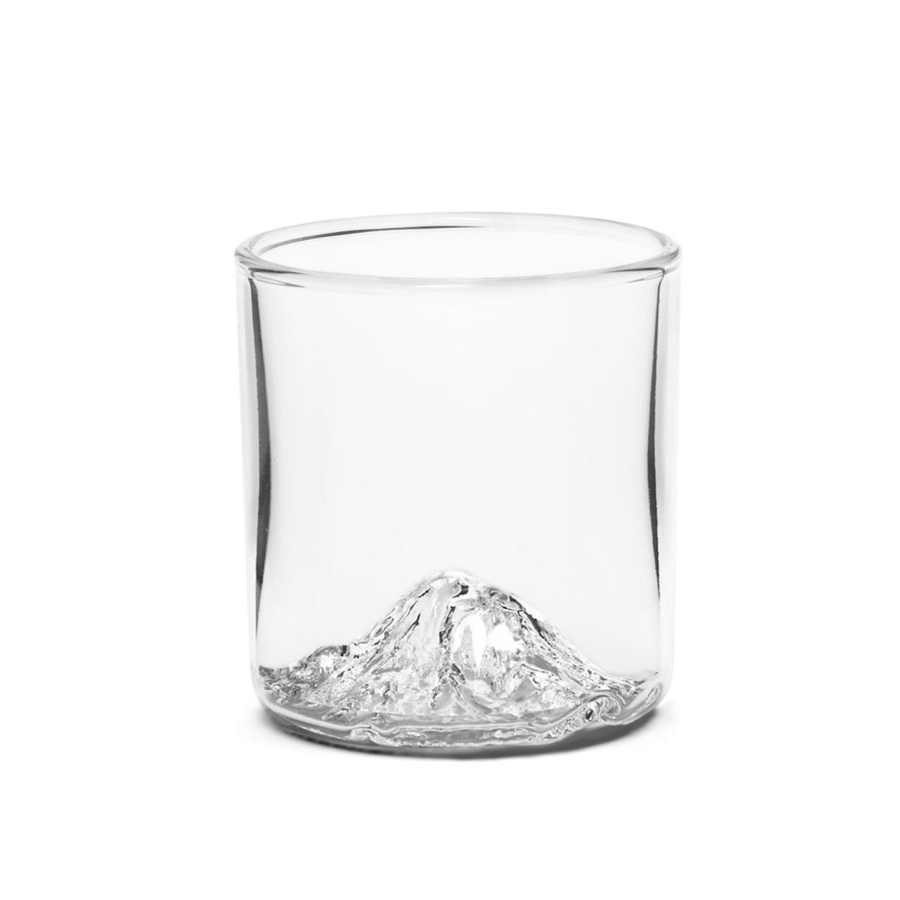 The Mt. Rainier Tumbler | Handblown Mountain Whiskey Glass USA Made