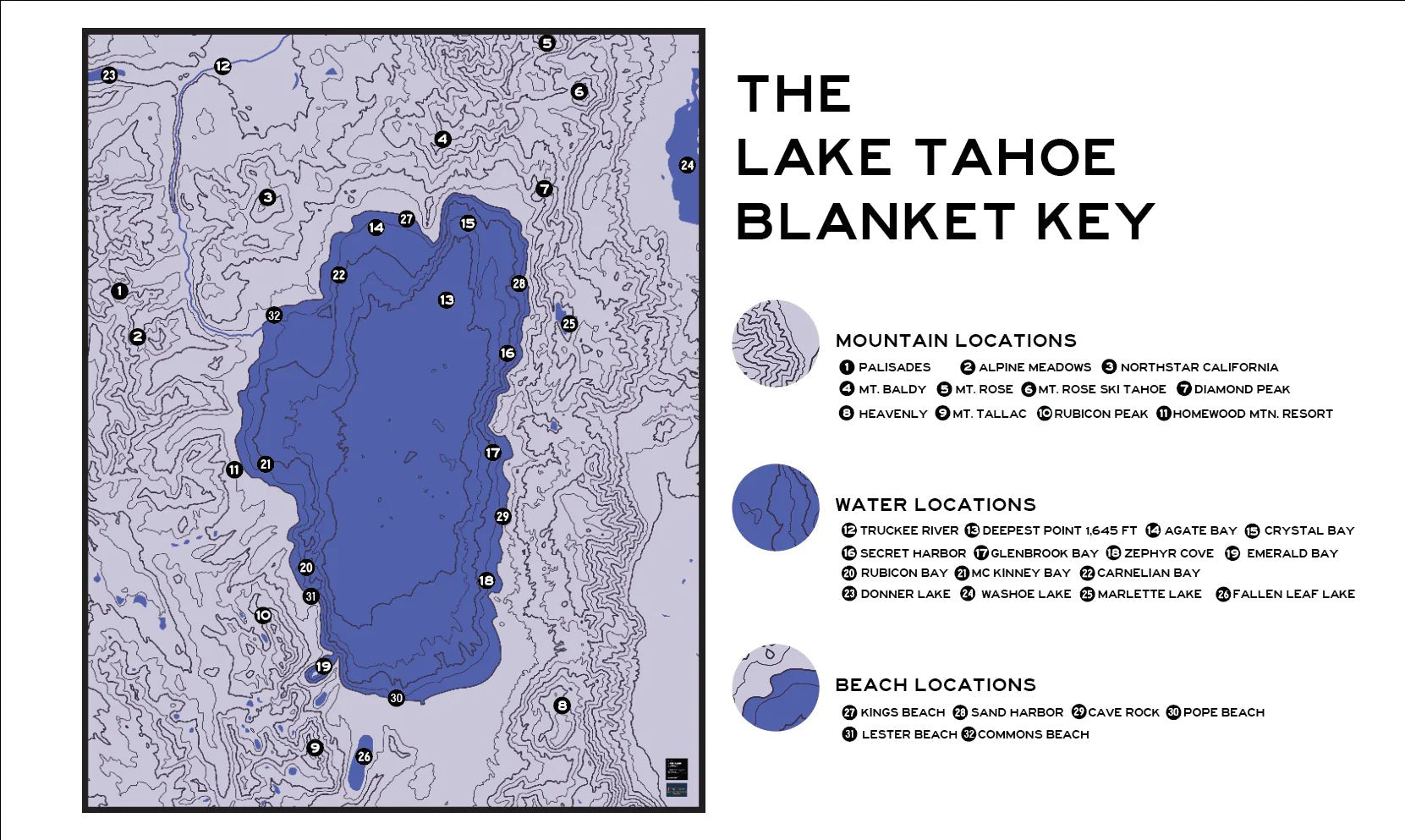The Lake Tahoe Blanket - North Drinkware