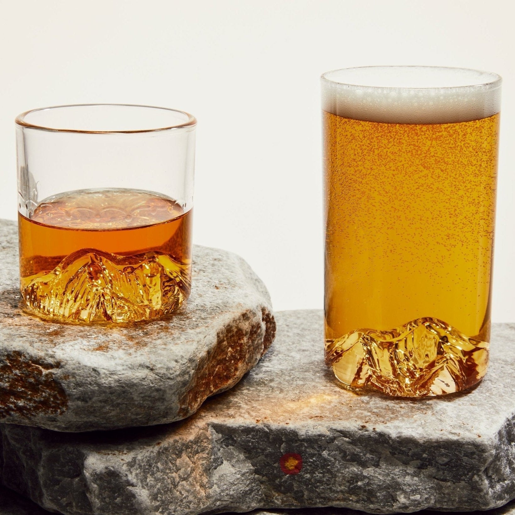 The Longs Peak Pint | Handblown Mountain Beer Glass Made in USA