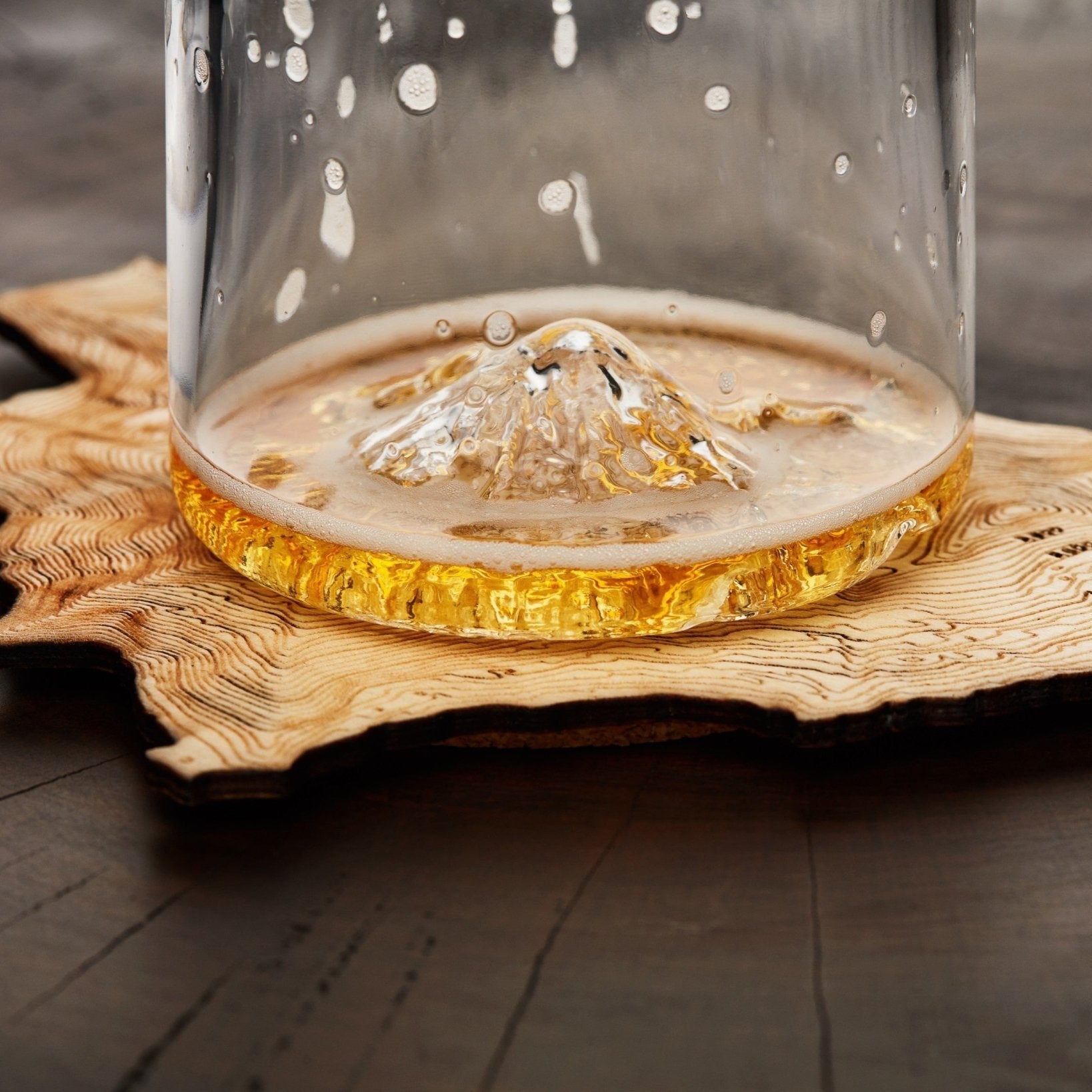 The Mt. Baker Tumbler | Handblown Mountain Whiskey Glass Made in USA