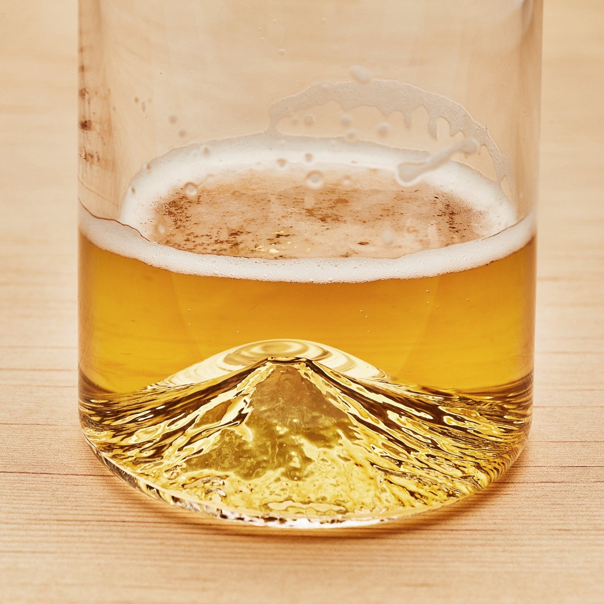 The Mt. Fuji Pint | Handblown Mountain Beer Glass Made in USA