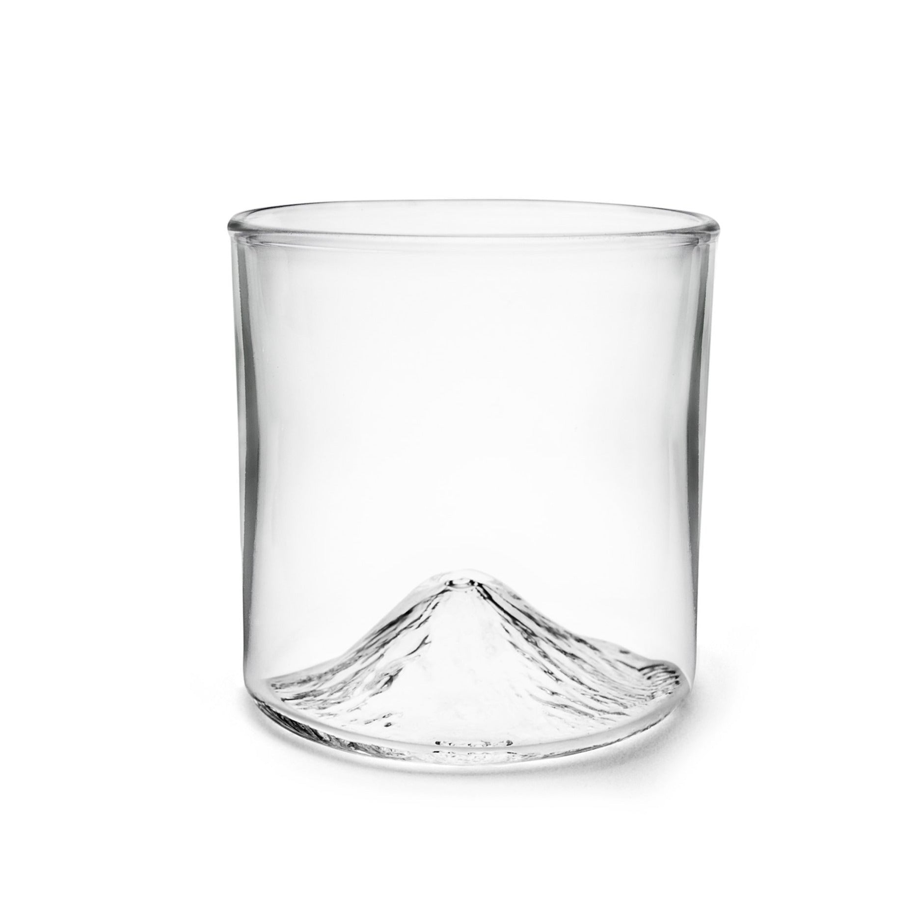 The Mt. Fuji Tumbler | Handblown Mountain Whiskey Glass Made in USA