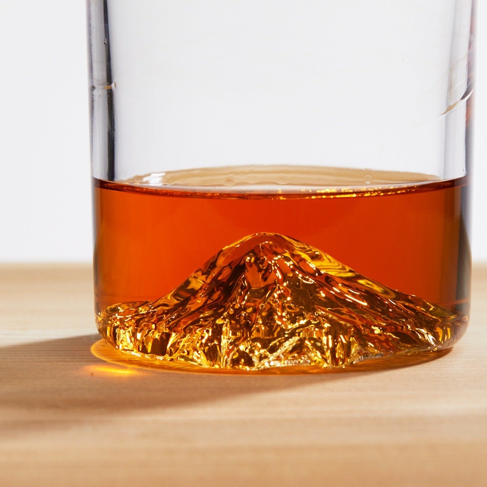 The Mt. Hood Tumbler | Handblown Mountain Whiskey Glass Made