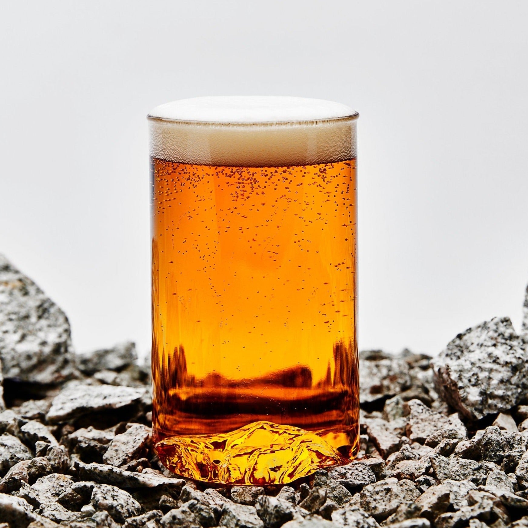 The Mt. Washington Pint | Handblown Mountain Beer Glass Made in USA
