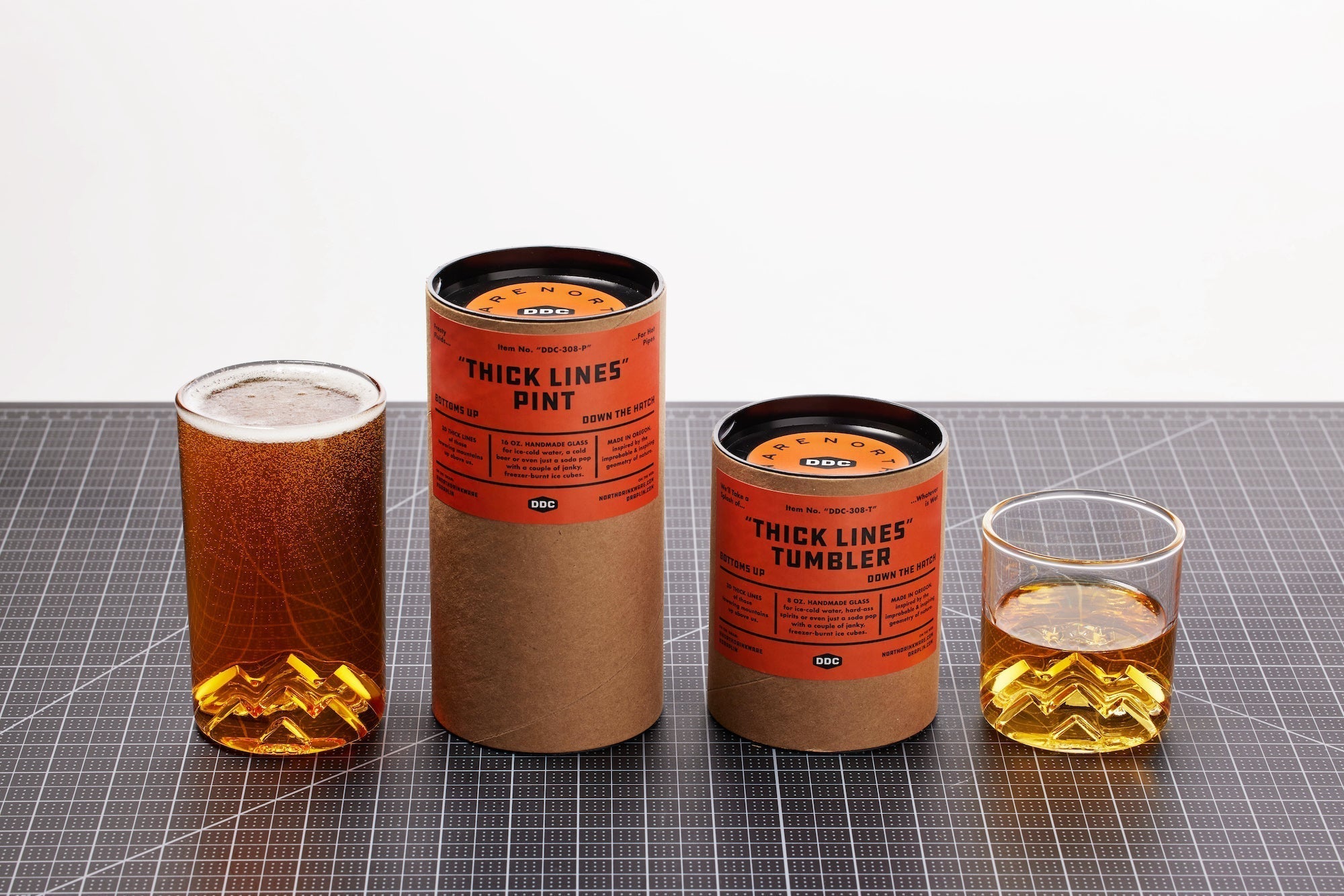 The Thick Lines Pint - North Drinkware