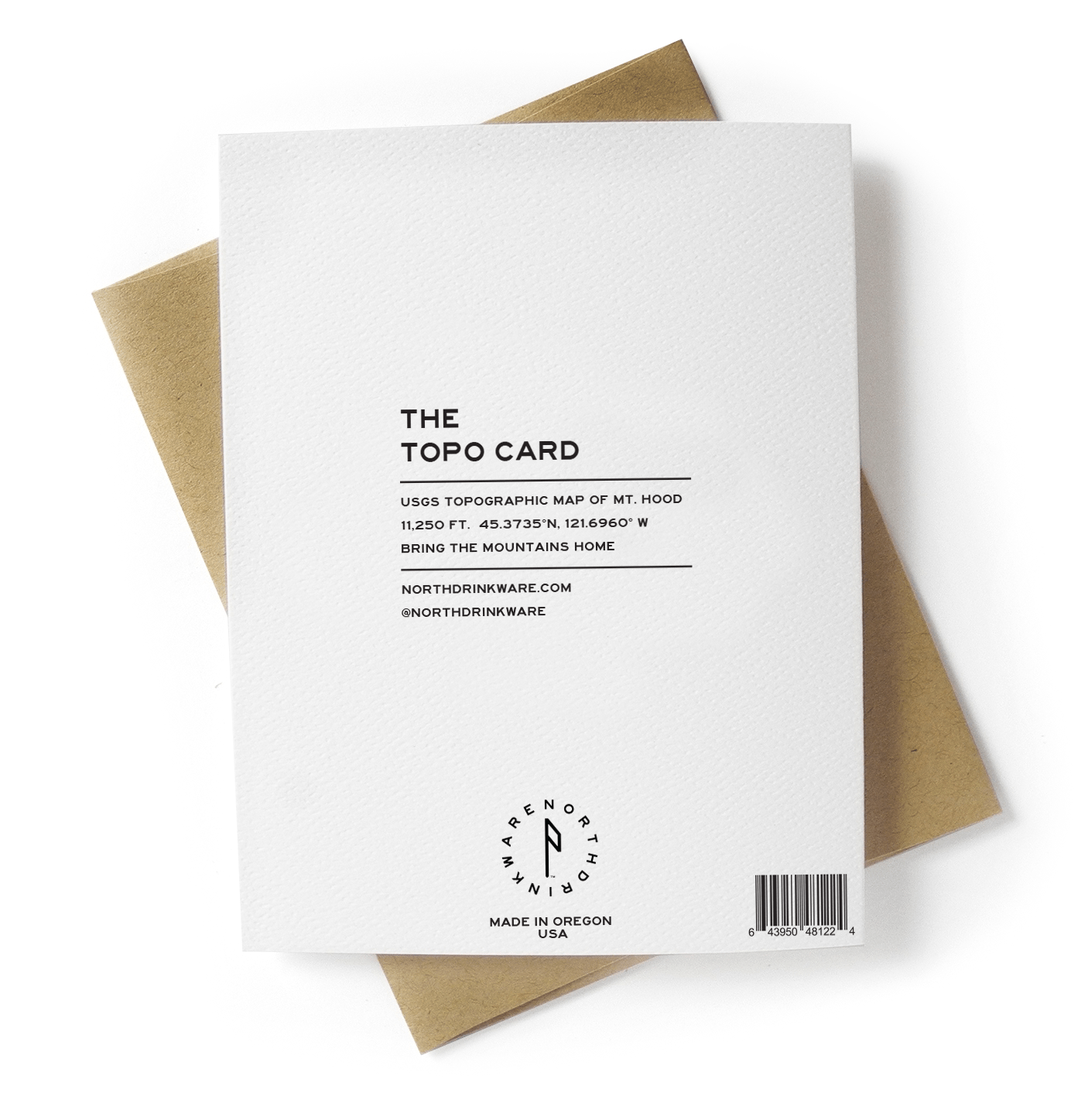 The Topo Gift Note Card - North Drinkware