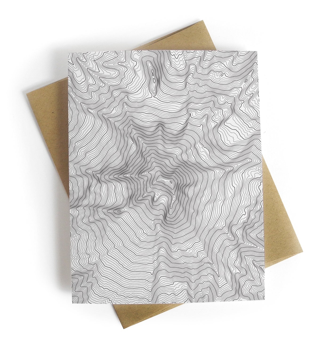 The Topo Gift Note Card - North Drinkware